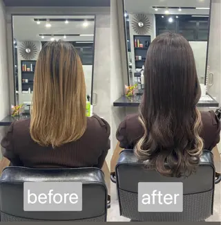 ミディアム 濱川響太レディース カットモデルのヘアスタイル