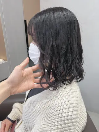 パーマ ボブパーマコテ巻き風 パーマNo1深江秀平のヘアスタイル