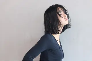 ミディアム カラー パーマ ヘアアレンジ メンズ キッズ ネイル マツエク・マツパ #tag 稗田綾加のヘアスタイル