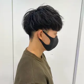 カラー パーマ メンズ 【渋谷メンズ特化】 🔥BLUCK🔥のヘアスタイル