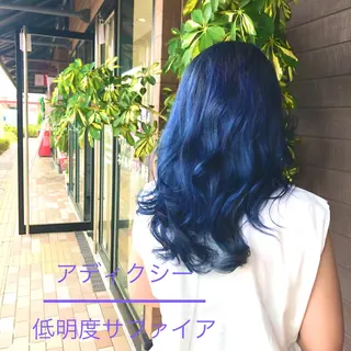 セミロング 太白区白髪ぼかし/ ボブカット/千葉達人のヘアスタイル