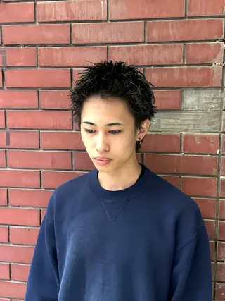 ショート メンズ 柏メンズカットパーマ NO.1タイチのヘアスタイル