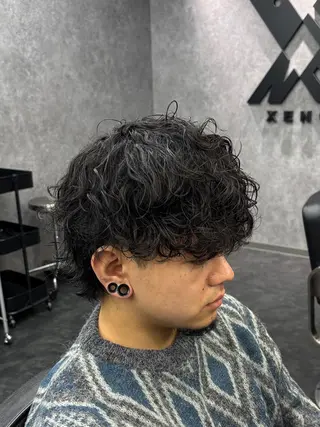 パーマ メンズ 深野 ちさとのヘアスタイル