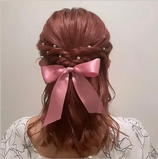 セミロング ヘアアレンジ T Ayaのヘアスタイル