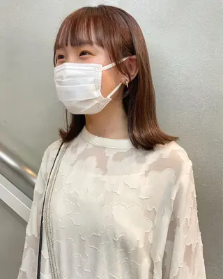 セミロング 佐藤 永夏のヘアスタイル