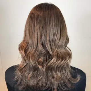 セミロング カラー ヘアアレンジ knock【ノック】所属・烏丸韓国ヘア🇰🇷 ayaka🎀のヘアスタイル