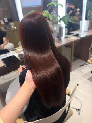 ロング カラー 韓国/透明感カラー さなのヘアスタイル
