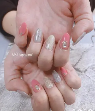 ネイル 北浦和 自爪育成ケアのネイルデザイン