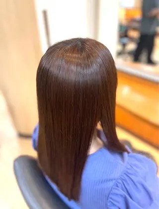 ミディアム 小川 涼のヘアスタイル