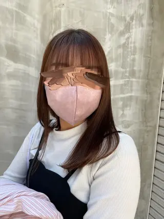 セミロング luve heart's And Be minamisemba所属・高嶋 奏音のヘアスタイル