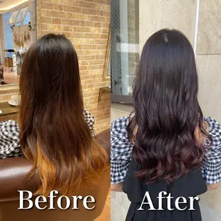 ロング カラー ミヤザキ タクトのヘアスタイル