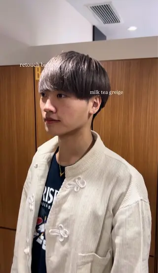 カラー メンズ 坂本奈都美 🎀のヘアスタイル