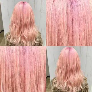 ミディアム カラー ハイトーン💫 エクステ💫maiのヘアスタイル