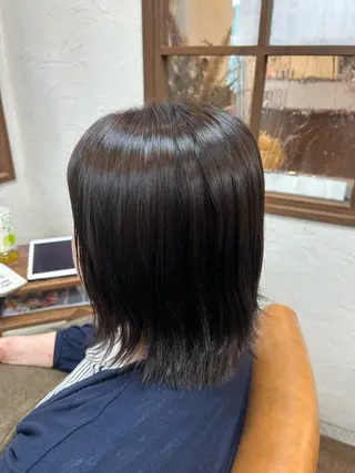 ミディアム カラー 徳 永のヘアスタイル