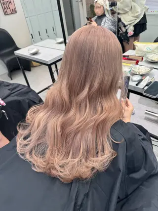 ロング カラー ヘアアレンジ ハイトーン/渋谷/ haruka🪄🖤のヘアスタイル