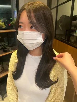 ロング カラー ヘアアレンジ yuuri🎀/大宮 /韓国ヘア/レイヤーのヘアスタイル