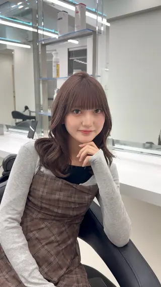 ミディアム カラー ガーリーstyle ❤︎misaki🏹のヘアスタイル