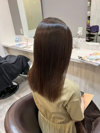 セミロング カラー 叶 妃万里のヘアスタイル