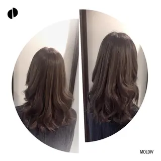 セミロング ロング カラー ✨縮毛矯正✨髪質改善 ナカシマ ユミのヘアスタイル