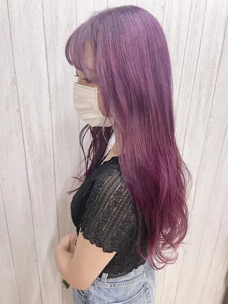 ロング カラー ケアブリーチ /髪質 改善/古橋圭史郎のヘアスタイル