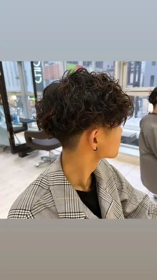 ショート パーマ メンズ りか/ 大宮のヘアスタイル