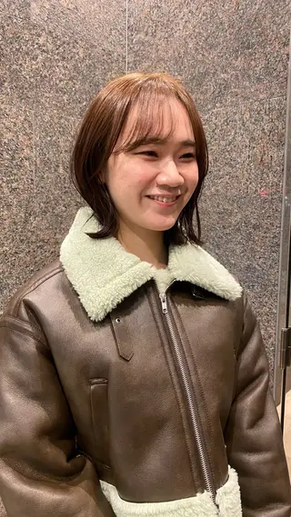 カラー 酸性ストレート/ 髪質改善/イソヤトモのヘアスタイル