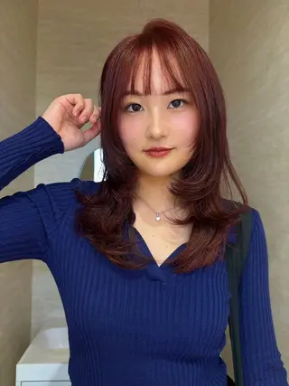 セミロング レイヤーカット ♥kanaのヘアスタイル