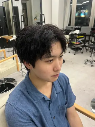 パーマ メンズ 前田 真保のヘアスタイル
