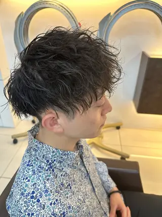 パーマ メンズ 海外風パーマ 健人のヘアスタイル