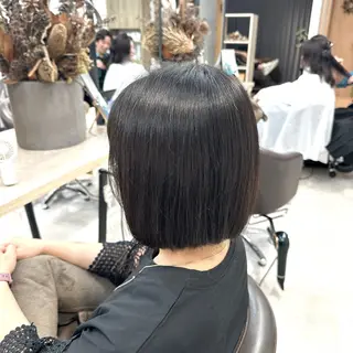 ミディアム ピンク・ラベンダー 艶カラー🍁かえでのヘアスタイル