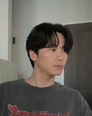 ショート パーマ メンズ December/jingumae所属・メンズパーマ 特化うえちりくのヘアスタイル