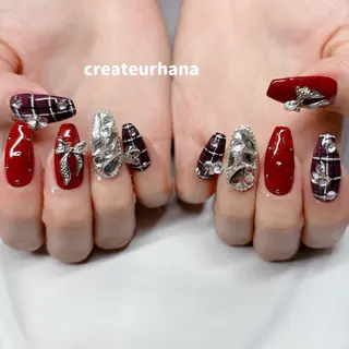 ネイル クレアトゥール華所属・クレアトゥール華 西村のネイルデザイン