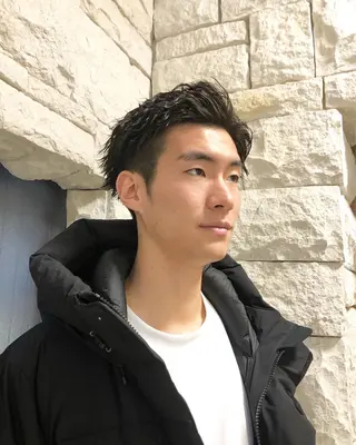 パーマ ヘアアレンジ メンズ ainico+所属・メンズ特化✂️栗原 侑也のヘアスタイル