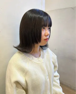 ミディアム ゆうき あすかのヘアスタイル