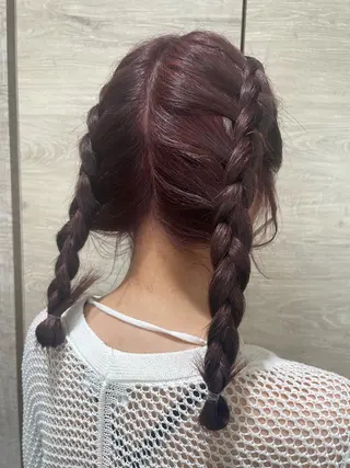 ロング EARTH/A与次郎店所属・EARTH✂️ 榎谷吏織のヘアスタイル