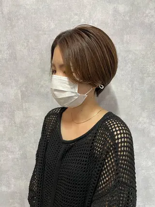 ショート C’LD hair  produce /シールドヘア所属・モテ髪/ボブ/ショー ト/アダチフウトのヘアスタイル