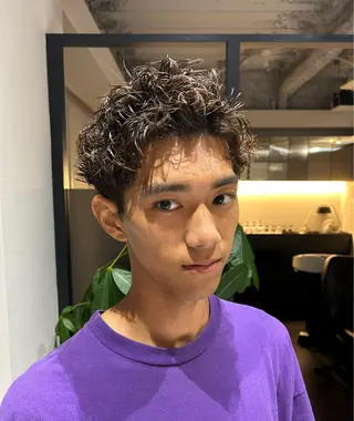 ショート メンズパーマ/メンズ カット/伊藤　げんのヘアスタイル