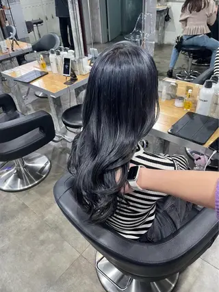 ロング カラー ヘアアレンジ メンズ特化/パーマ/ カット/カラー/るなのヘアスタイル