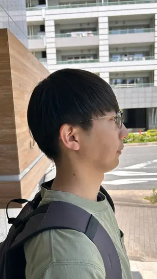 メンズ コテ巻きパーマ/ 韓国レイヤー/なおのヘアスタイル