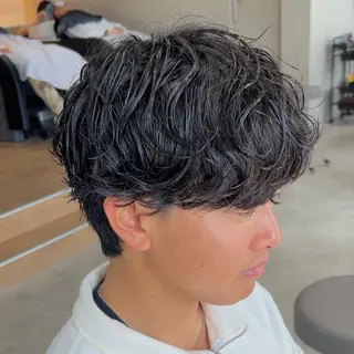 ショート パーマ メンズ メンズパーマ/ 新潟駅/佐藤裕のヘアスタイル