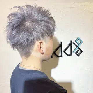 ショート カラー パーマ ヘアアレンジ メンズ Add9 柳田健登のヘアスタイル