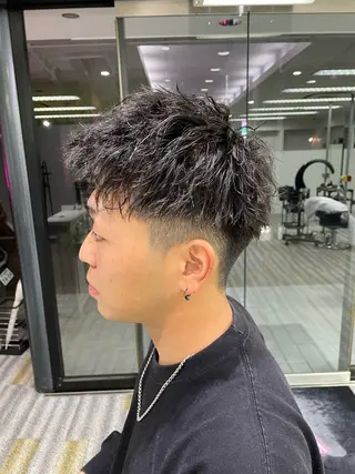 ショート パーマ メンズ 【メンズ特化】岩瀬 武【メンズパーマ】のヘアスタイル