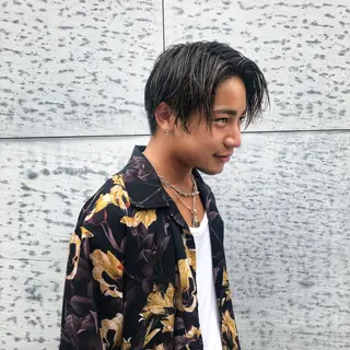 ショート メンズ 髪質改善/縮毛矯正 レイヤー/松川匠のヘアスタイル