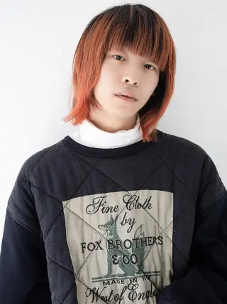 ミディアム カラー パーマ ヘアアレンジ メンズ ハイトーン/レイヤー 🌸さくらのヘアスタイル