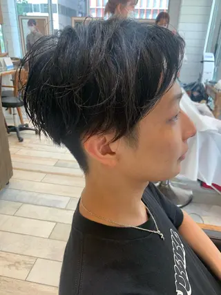 ショート メンズ ‪🌿パーマ大好評 メンズヘア🌿ワタルのヘアスタイル