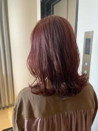 ミディアム カラー モデルさん募集中IT byALBUM八王子のヘアスタイル