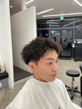 ショート パーマ メンズ 平野 拓海のヘアスタイル
