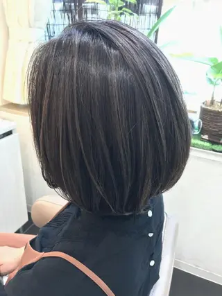 パーマ ミディアム カラー ＡＳＨ 大宮のヘアスタイル
