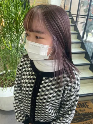 ロング カラー メンズパーマ/ メッシュ📍ユリのヘアスタイル