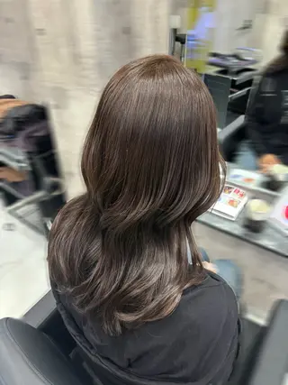 セミロング カラー 🥣ケアブリーチカ ラーTakato🥛のヘアスタイル